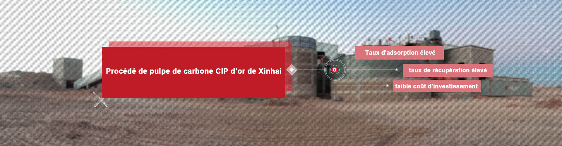 Procédé de carbone et de pulpe CIP de Xinhai
