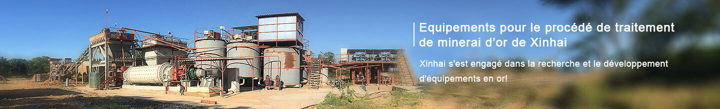 Equipements pour le procédé de traitement de minerai d’or de Xinhai